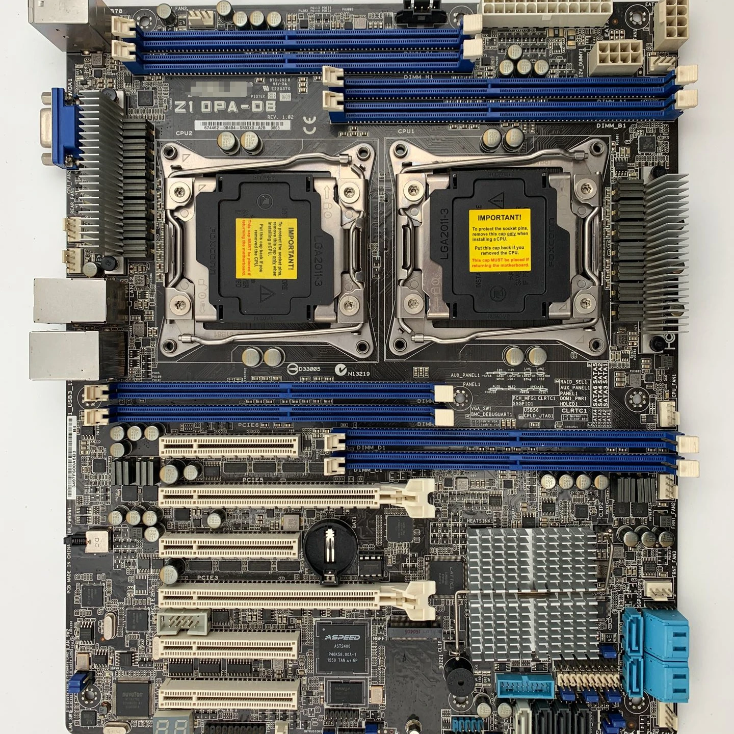 

Z10PA-D8 Original Motherboard FOR ASUS Z10PA-D8 server motherboard DDR4 support E5 V3 V4 series CPU
