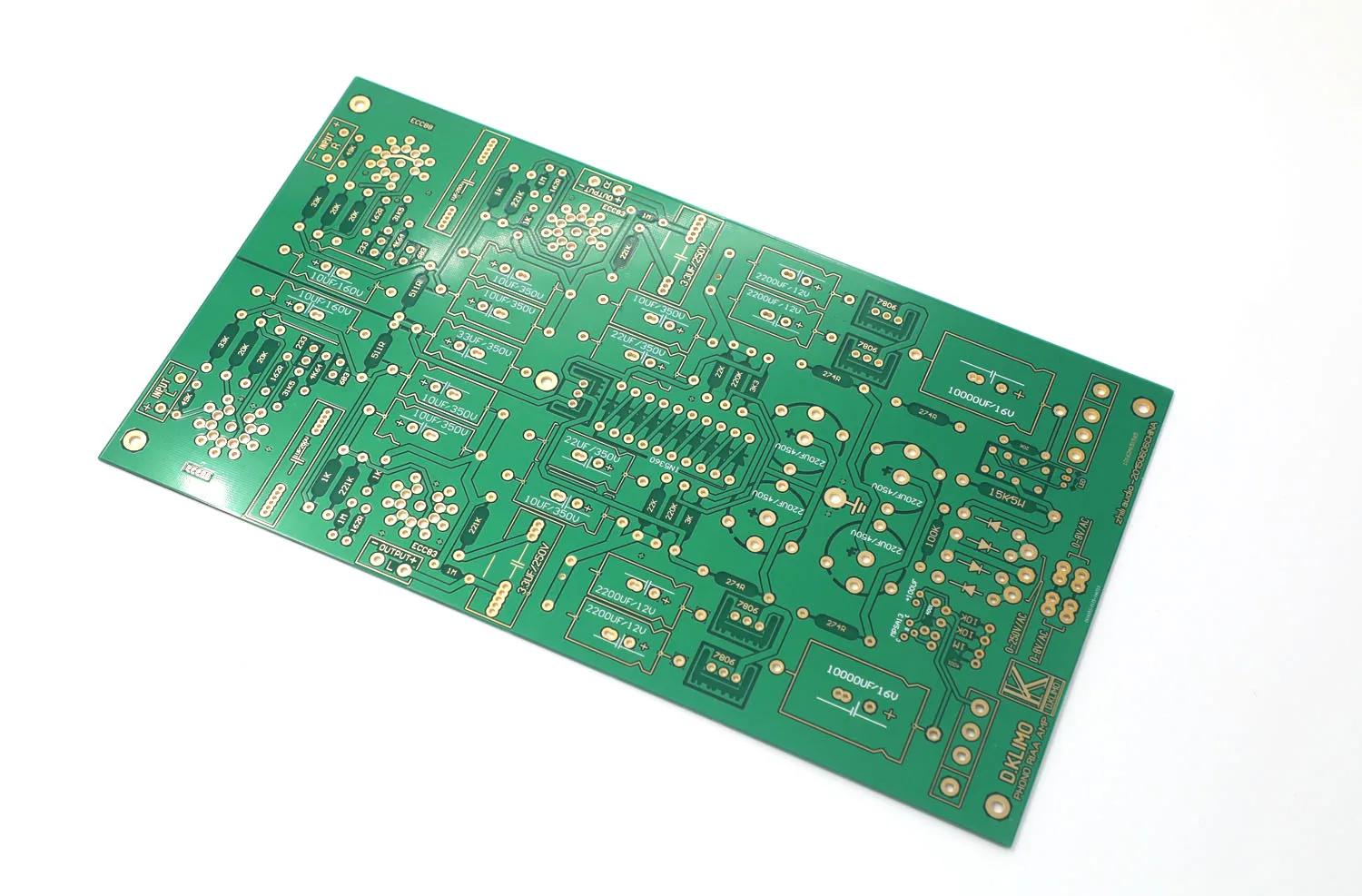 

DIY ECC88+12AX7 Tube MM Phono preamplifier bare PCB base on D.Klimo MELIN