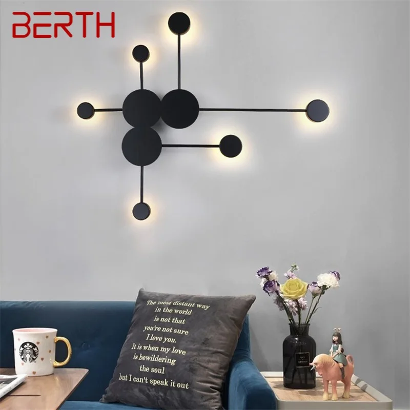

BERTH Indoor Wall Lamps Fixture LED Modern Nordic Wall Sconce Creative Decoration For Home Bedroom Living Room Dining Room