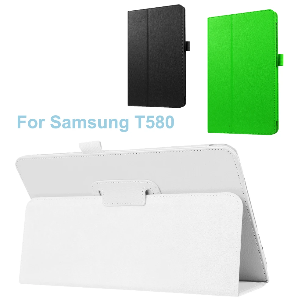 

Business Smart Magnetic Fold Shell Tablet Accessories Hard PU Leather Tab Cover Case For Samsung Galaxy Tab A6 10.1 T580 T585 PC