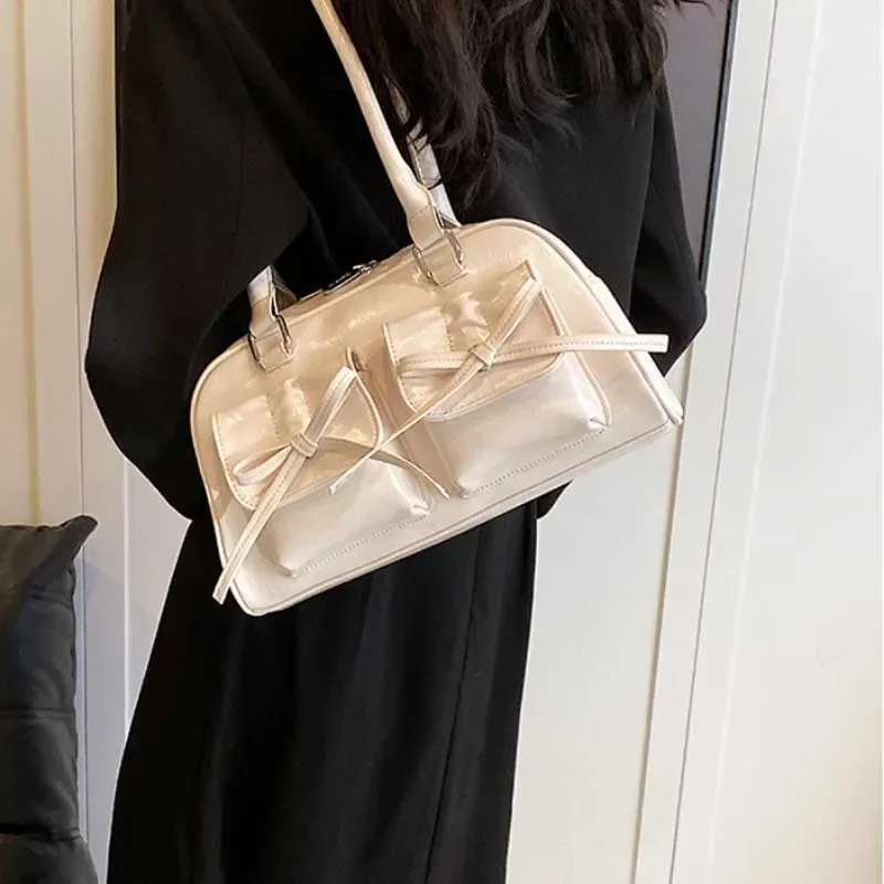 Милые дизайнерские сумки с бантом для женщин 2024 Y2K корейские модные и кошельки