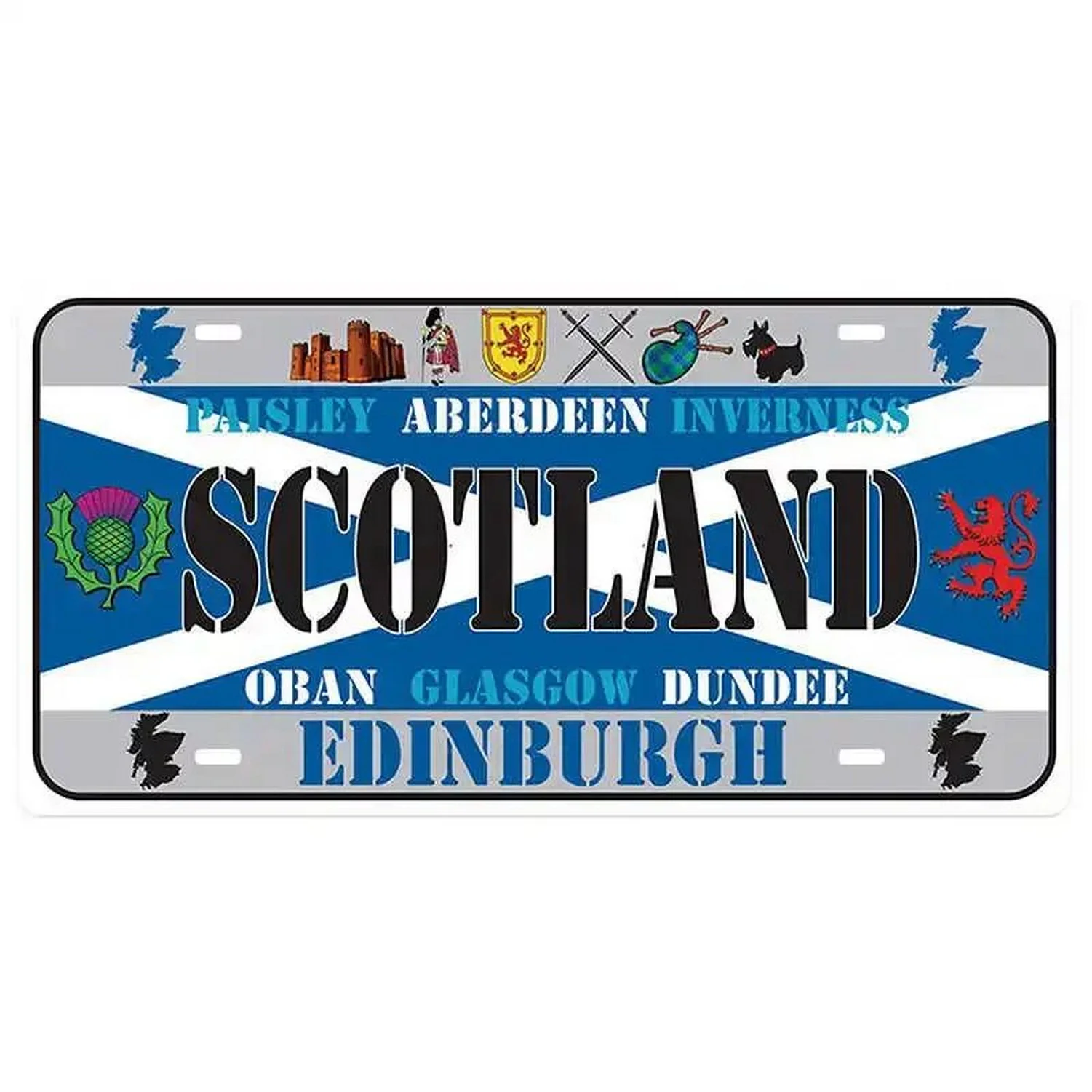 Металлическая табличка в испанском стиле для украшения стен винтажные