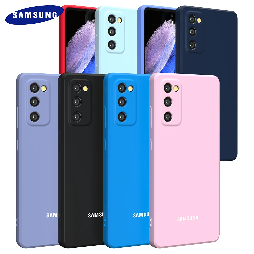 Чехол для Samsung Galaxy S20FE чехол из жидкого силикона S 20 Lite S20fe 5g противоударный