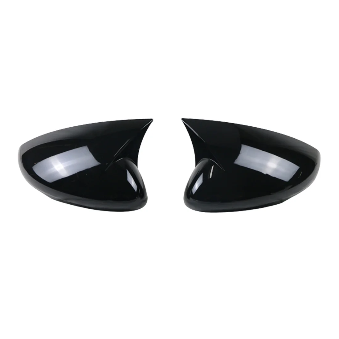 

Car Glossy Black Ox Horn Side Mirror Cover Caps Door Mirror Shell Rear Mirror Guard for Ford Mustang Mach-E 2021 2022
