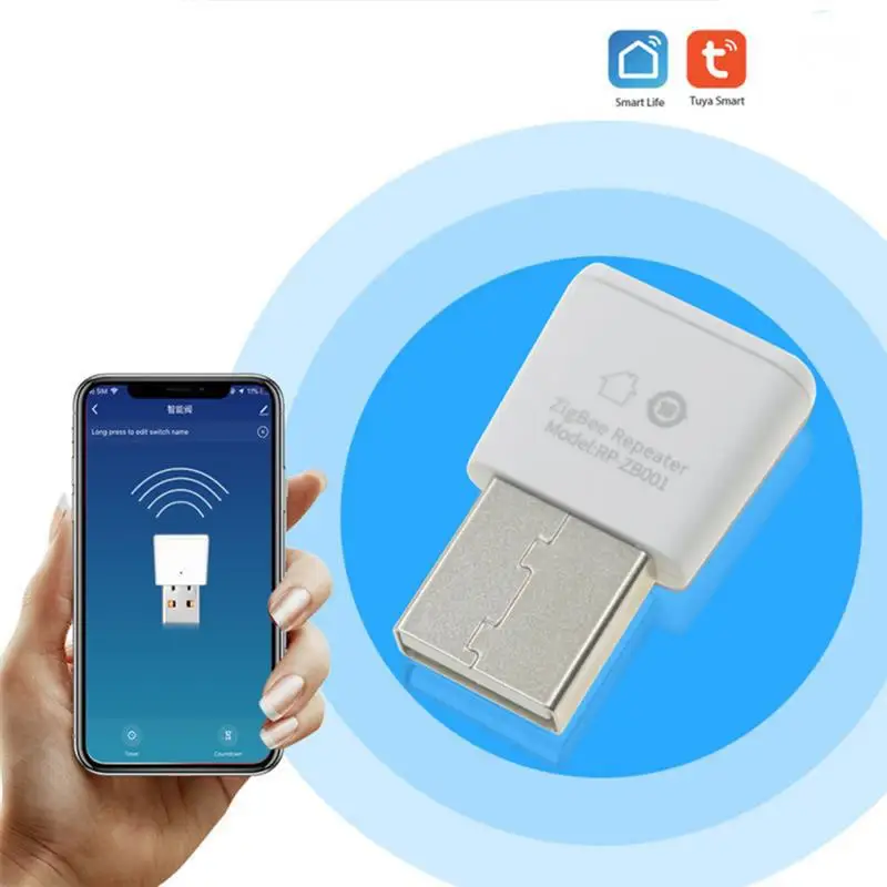 

Tuya ZigBee 3.0 Mini Signal Amplifier Repeater Signal Range Extender Smart Home Smart APP Control Work With ZigBee Gateway