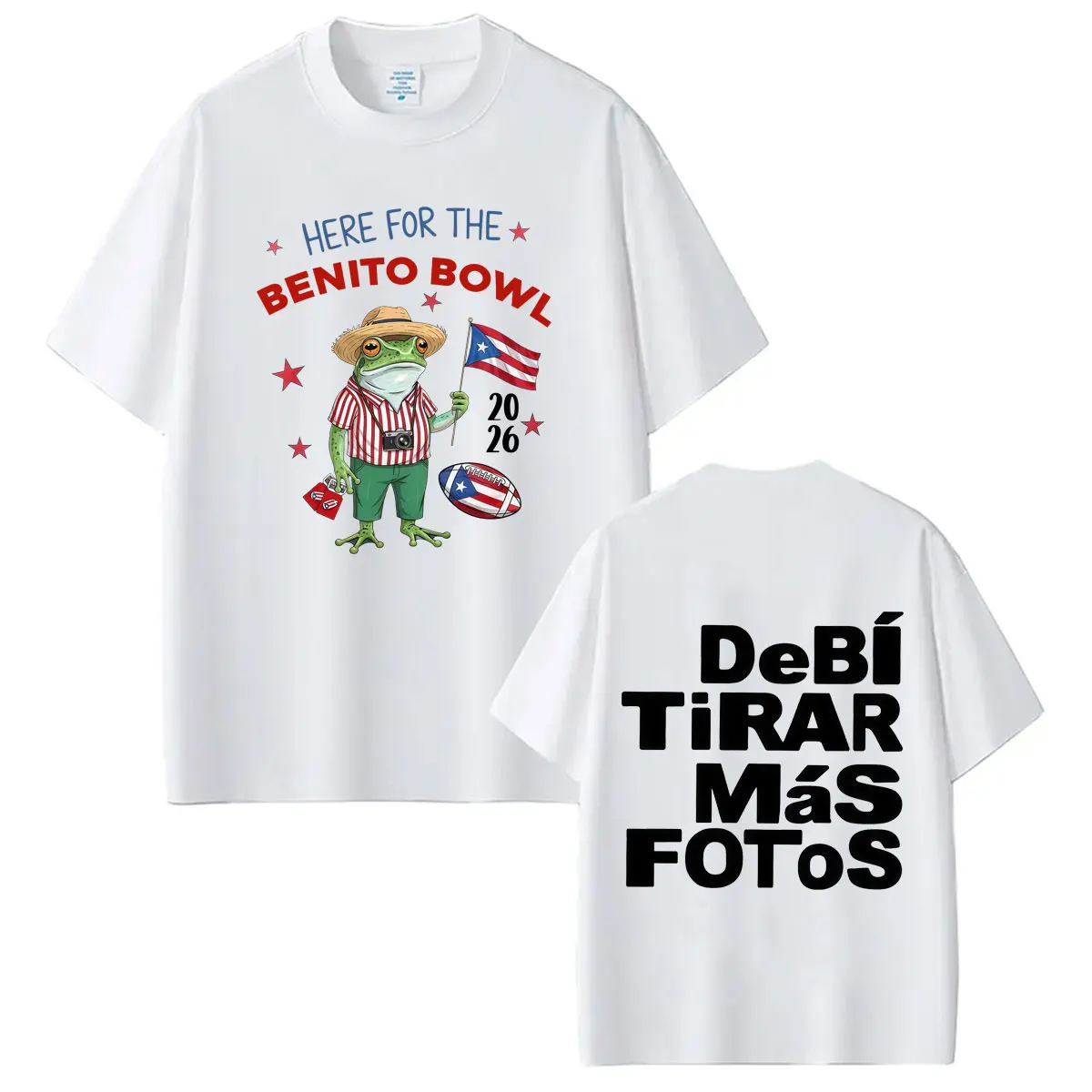Фото Футболка с принтом Rapper Bad Bunny Debi Tirar Mas Fotos DTMF, модная футболка для мужчин и женщин, хлопковая, свободного кроя, повседневная, эстетичная, трендовая №3