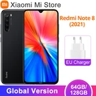 Смартфон Xiaomi Redmi Note 8 (глобальная версия), 2021 дюйма, 128 мА  ч, 646,3 Гб ПЗУ, Восьмиядерный процессор Helio G85, задняя четырехъядерная камера 48 МП, 4000 дюйма