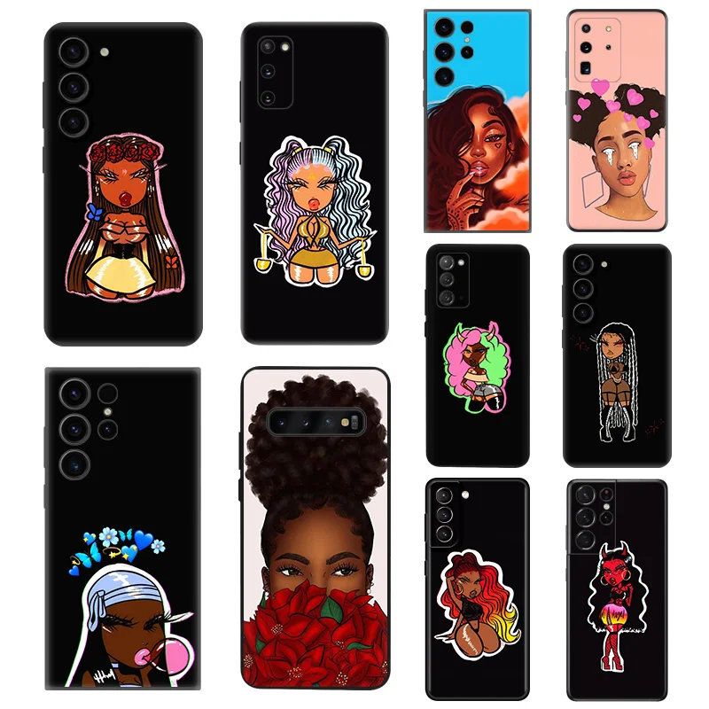 

Силиконовые черные чехлы для телефонов Samsung Galaxy S23 Ultra 5G S22 S21 S20 FE Plus Note 20 10 9 8 S10 Lite