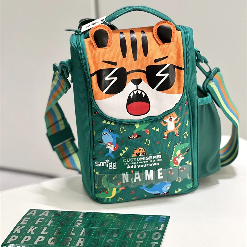 Подлинный австралийский рюкзак Smiggle детские зеленые очки сумка для еды через