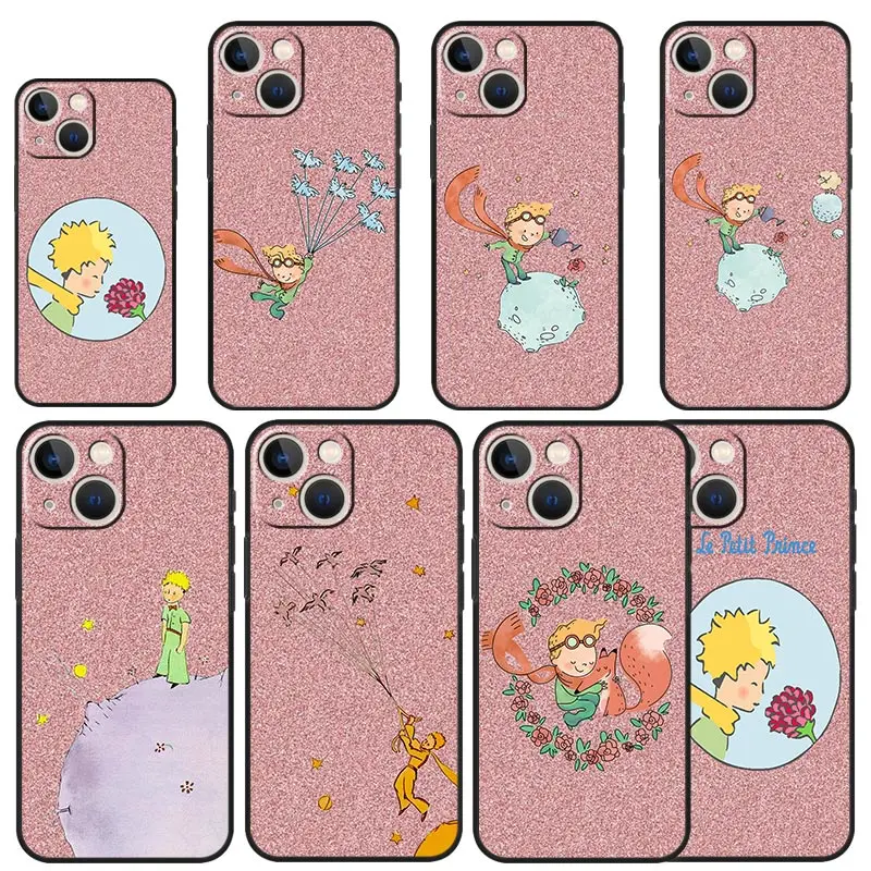 

Phone Case For iPhone 13 12 11 14 Pro Max for iPhone XS Max XR X 7 8 6 6S Plus 13 12 Mini Capa Little Prince sun king Little Fox