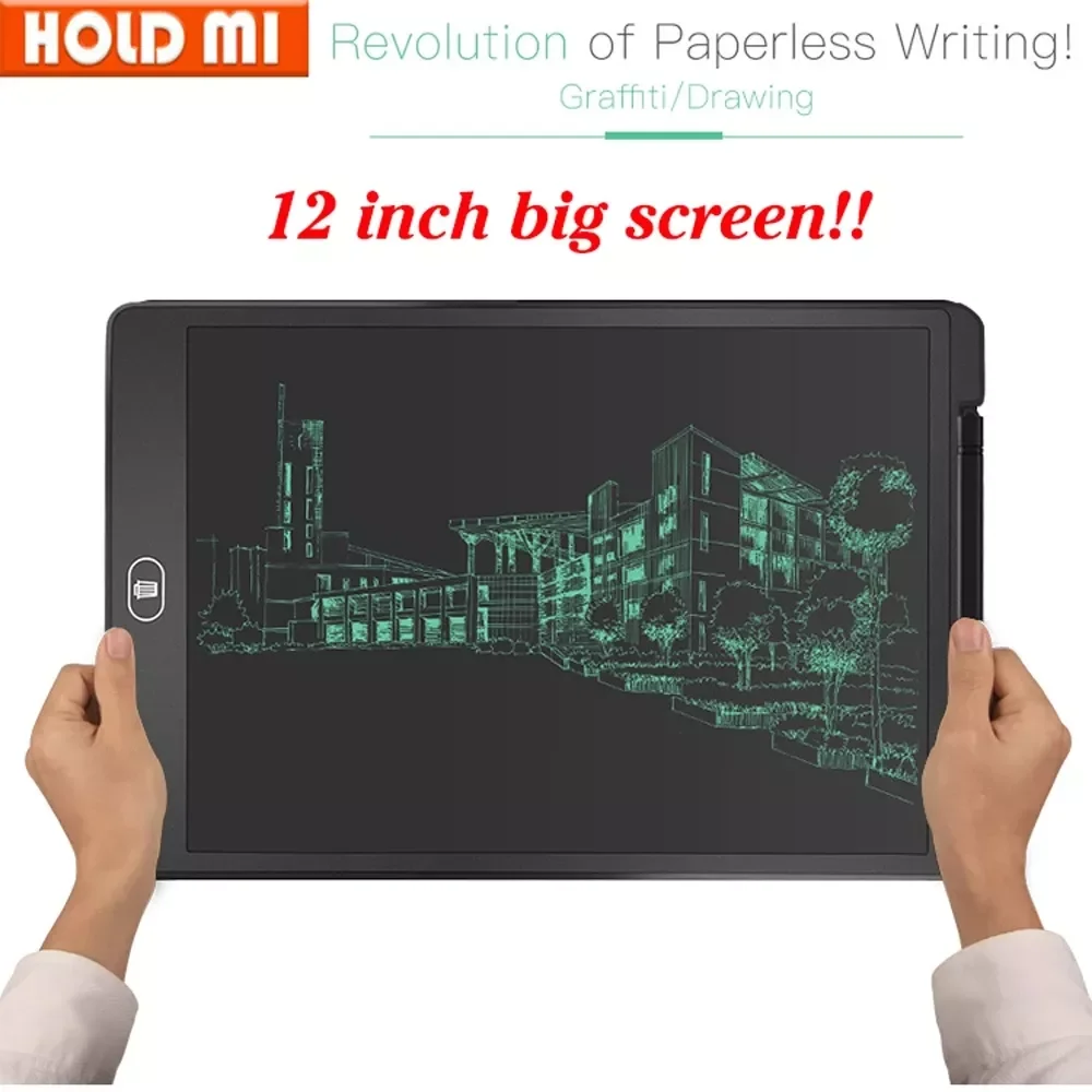 

12 inch Drawing Board LCD Screen Writing Tablet Digital Graphic Drawing Tablet Handwriting Pad Pen color writing board for kids