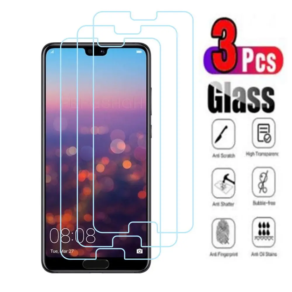 

3Pcs 9H Protective Tempered Glass For Huawei P20 5.8" HuaweiP20 EML-L09C, EML-L29C Screen Protector Protection Cover Film