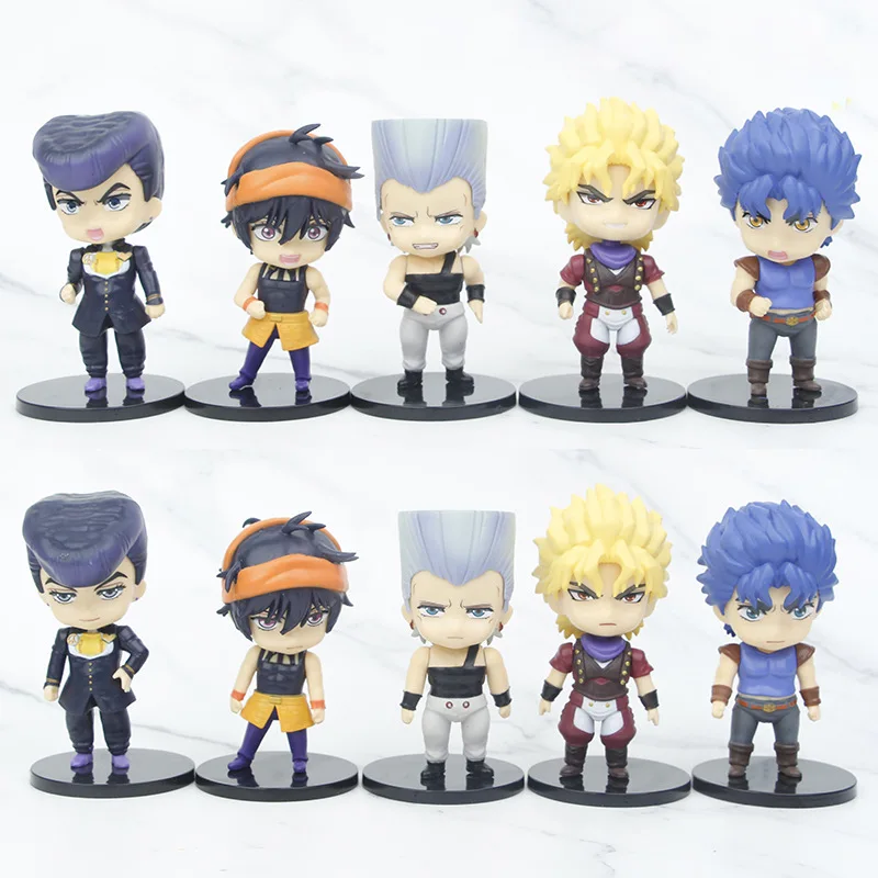 

6Pcs/Set JOJOs Bizarre Adventure Giorno Giovanna Bruno Bucciarati Action Figure PVC Model Toys Dolls Give Children Gifts