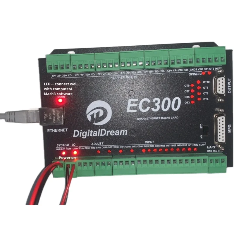 Обновление NVEM EC300 Фрезерный станок с ЧПУ Ethernet Mach3 Контроллер 3/4/5/6 оси Плата