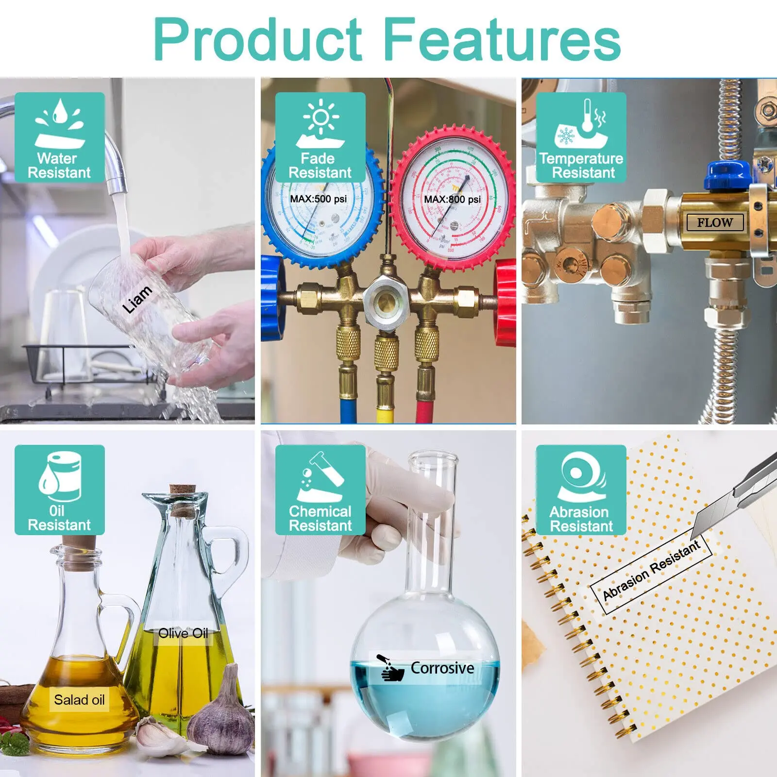 15PK флейта совместима с Brother 9/12/18/24 мм черная на прозрачной этикетке для принтеров