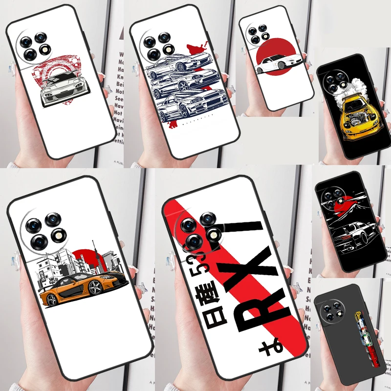 Чехол RX7 JDM Legends Cars для OnePlus 12 13 11 12R 13R 9 10 Pro 8T 9RT 10T 10R Nord CE 4 2 3 Lite N20 N30