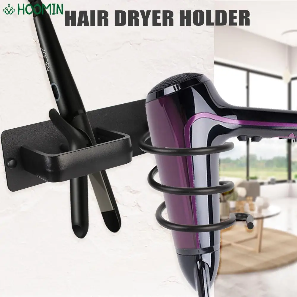 Полка для ванной комнаты аксессуары хранения стеллаж настенный держатель фена