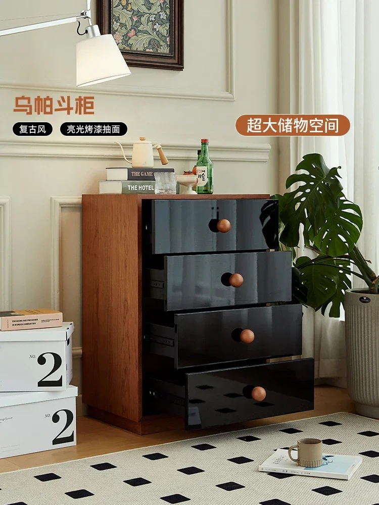 Комод с ящиками буфет шкаф черная краска цвет Cherrywood ретро-органайзер для