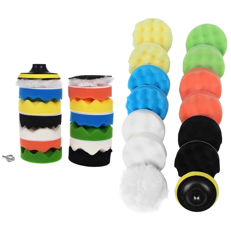 

2 Set Polishing Buffing Pad Auto Car Polishers and Buffers Wax Set, A & B