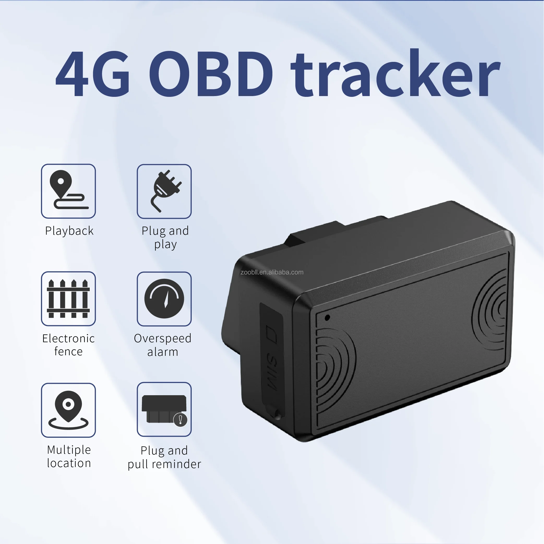Фото ZOOBII 4G OBD GPS трекер мини-устройство для автомобилей мотоциклы многократное отслеживание местоположения Acc обнаружение вибрационная сигнализация приборная панель №3