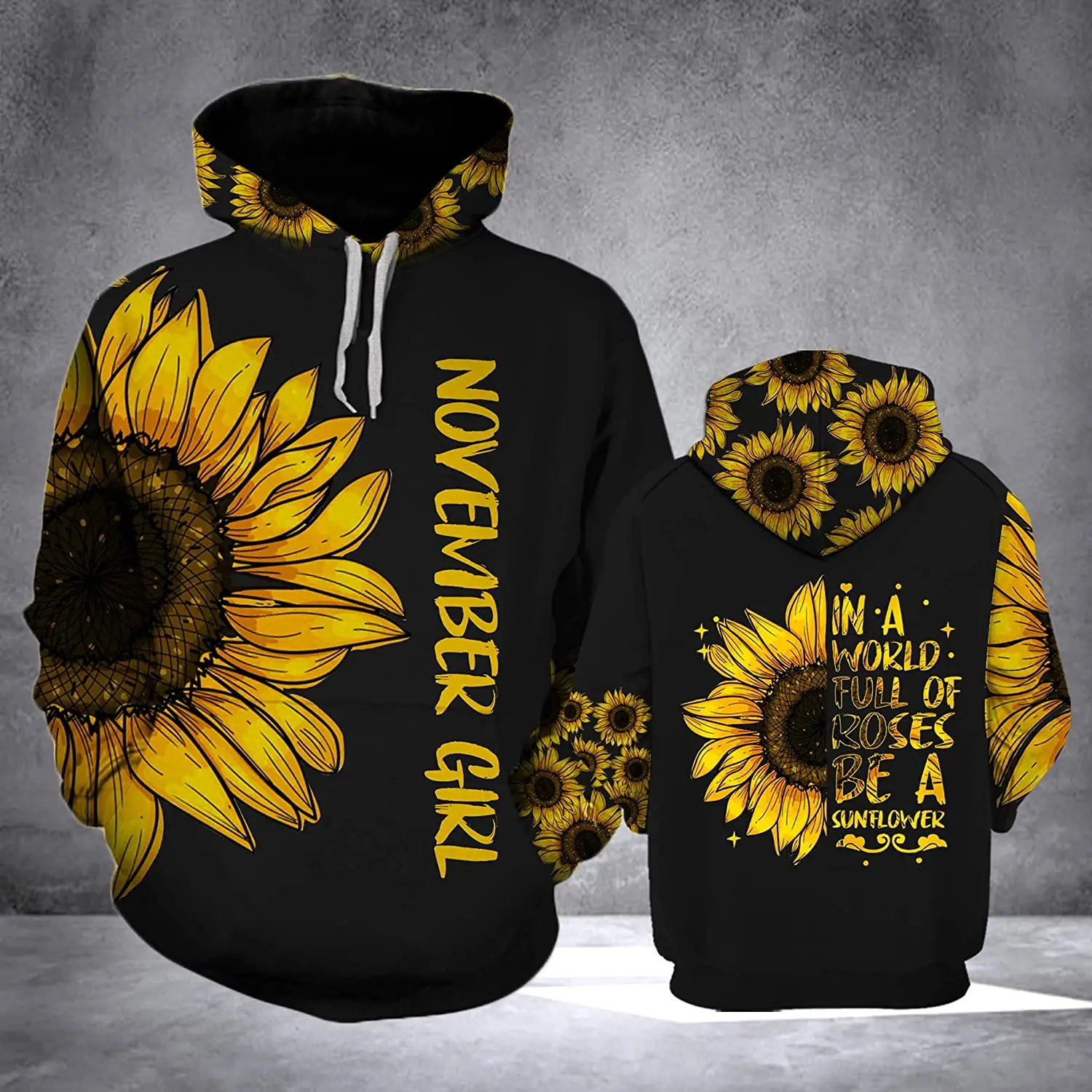 

New Fashion Chrysanthemum Personalized Design 3D Printing Hoodie