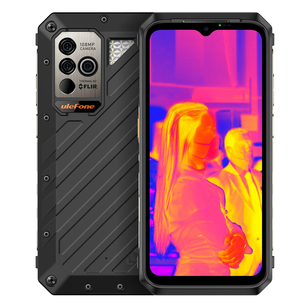 Ulefone Power Armor 18T Global Version Rugged Phone 12GB+256GB Thermal Imaging Camera FLIR® Smartphone 9600mAh 66W Moblie Phone