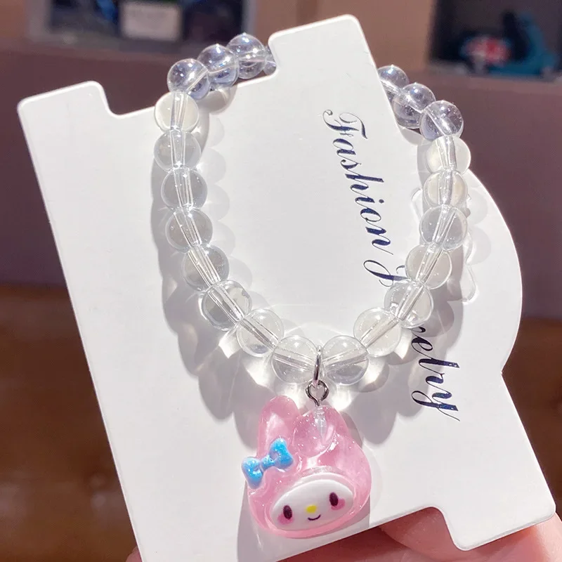 Милый персонаж мультфильма Kuromi Cinnamoroll регулируемый браслет из бисера модные