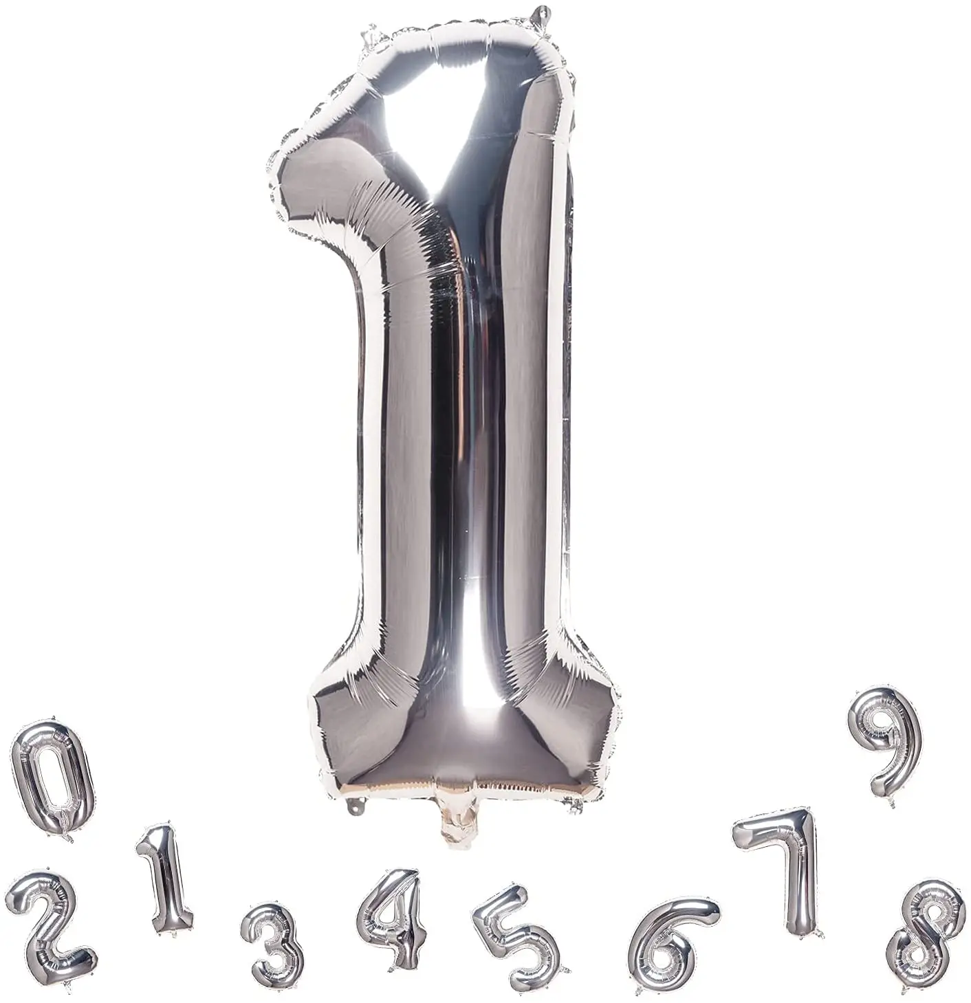 

32inch Silver Number Balloon Birthday Wedding Party Supplies Decorations Foil Balloons Kid Boy Toy Baby Shower Foil Balloons