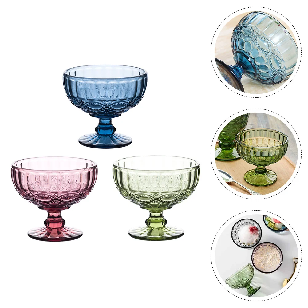 

Bowl Dessertcups Footed Cup Cream Ice Bowls Glasses Clear Salad Fruit Pudding Yogurt Mousse Appetizersundae Trifle Mini Beverage