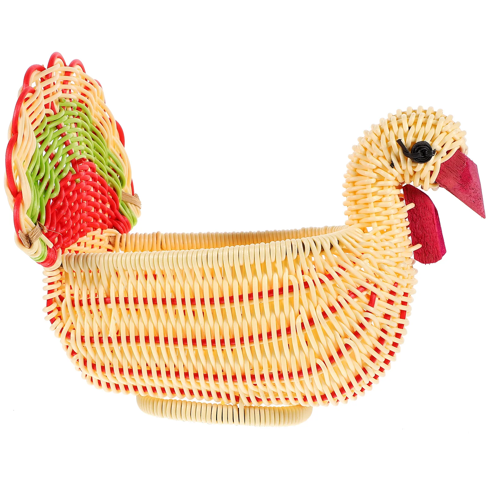 

Fruit Basket Snacks Bread Imitation Rattan Woven Storage Baskets For Pp Holder Household Desk Tray