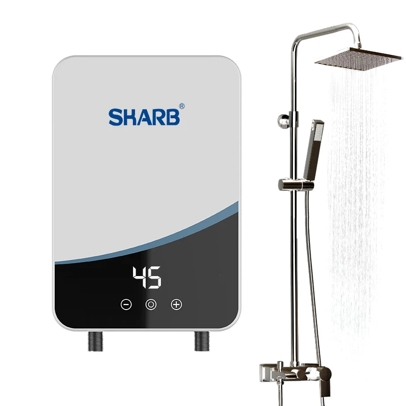 Electric Water Heater 5500W Instant 220V 110V Home Intelligent Constant Temperature and Rapid Heating Small Shower Bath Machine