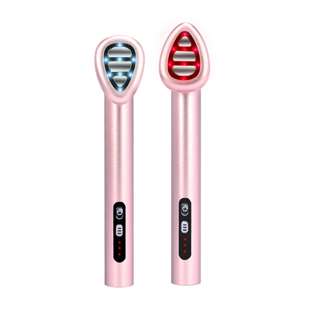 Фото KKS Beauty Device Подтяжка лица 4 в 1, светотерапия, микротоковый массажер для лица, EMS, горячий компресс, уход за кожей, светодиодная палочка для лица №4