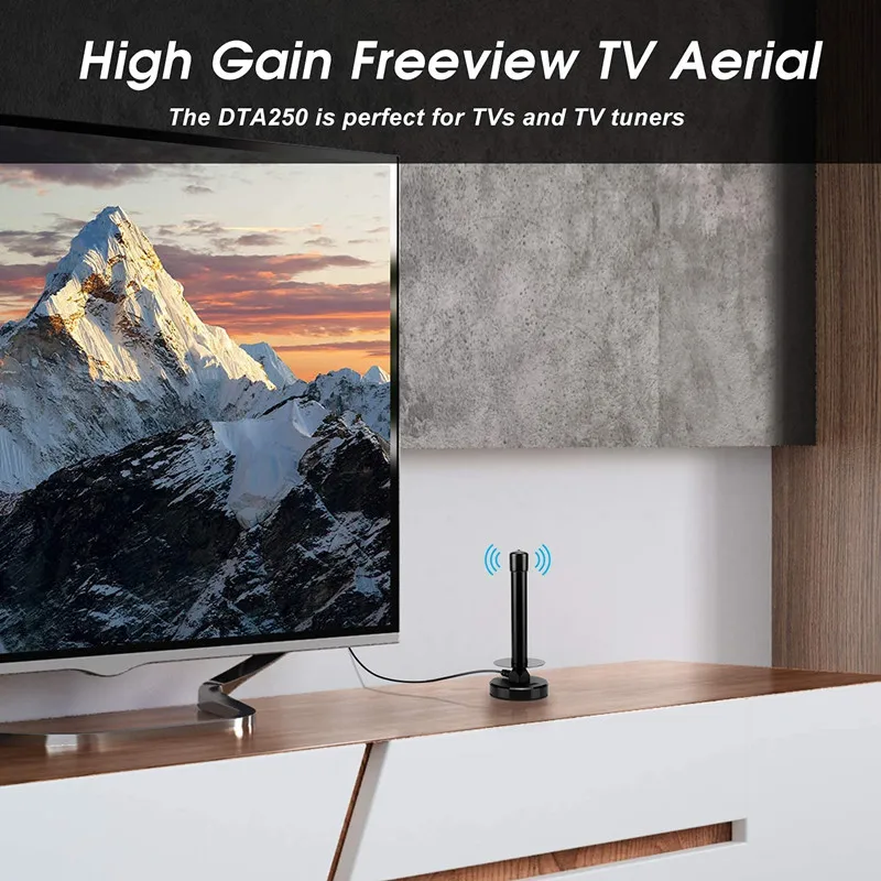 Цифровая антенна с высоким коэффициентом усиления Freeview TV Aerial-портативная