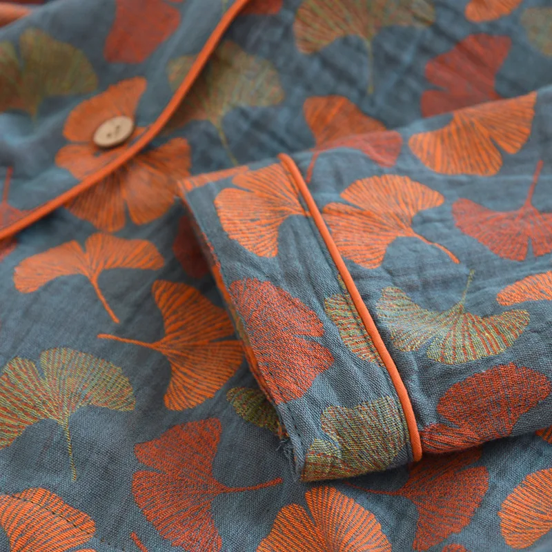 Casual Summer Pajamas Woman Loose Sleepwear Women's Pajamas Free Shipping Retro Korean Women's Clothes Sets Cotton Spring Thin