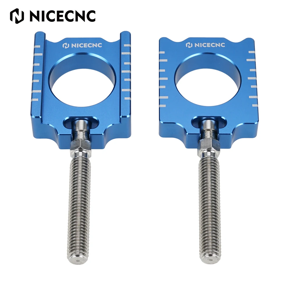 

NICECNC Rear Chain Adjuster Axle Block Motorcycle For Yamaha YZ450F 2010-2020 YZ250F 2012-2020 2019 YZ 450F 250F Aluminum Blue