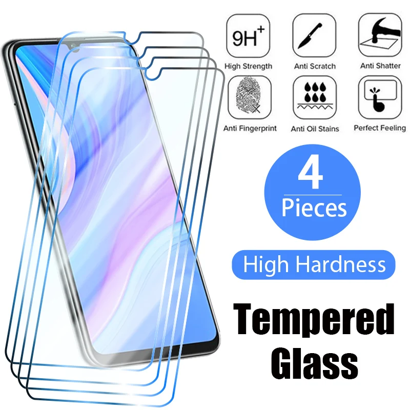 

4PCS Screen Protector for Huawei P50 P40 P30 P20 Lite 5G P Smart S Z 2021 Tempered Glass For Huawei Mate 30 20 Y8p Y7p Y6p Y9 Y7