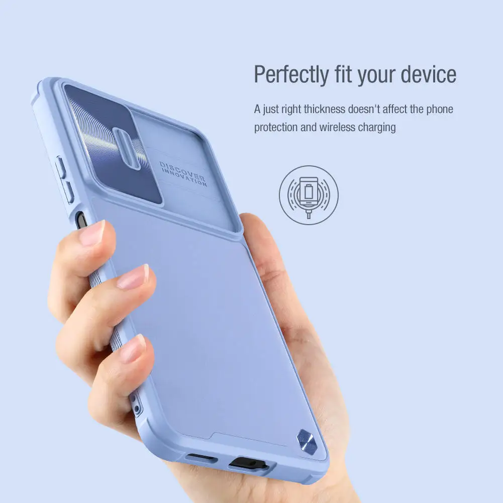NILLKIN for Xiaomi Redmi K50 Case,CamShield Leather Case Slide Camera Protection TPU+PC Back Cover for Redmi K40S K50 Pro