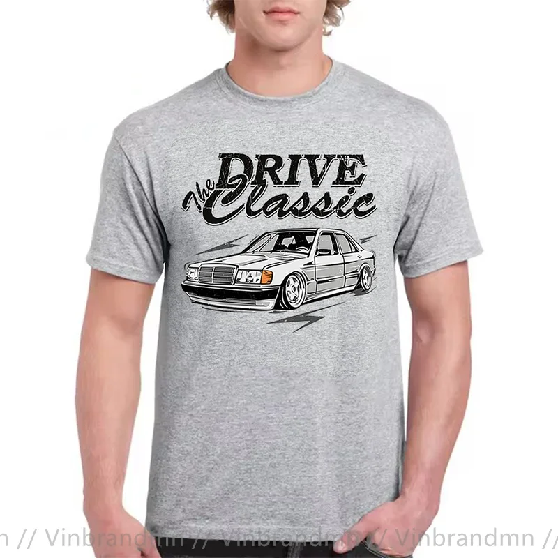 Футболка For Man Old School Legends Never Die Drive Classic Car W201 креативный дизайн Новое поступление 2021