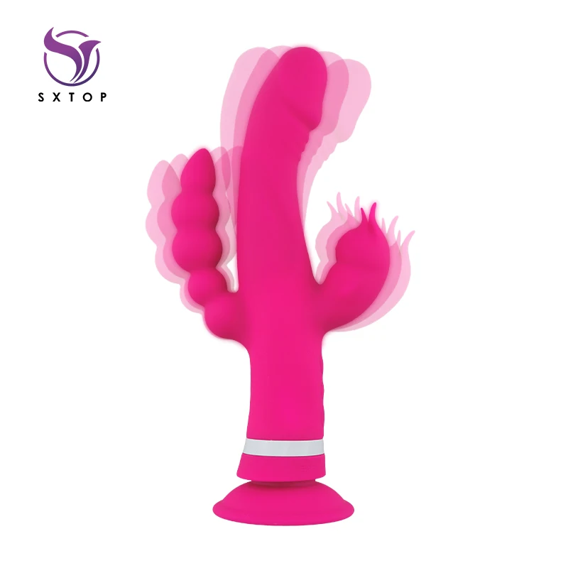 Съемная присоска для точки G Анальный 10 Вибрационный двойной моторный массажер