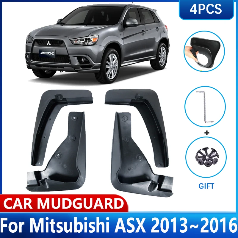 

Car MudFlaps Fender For Mitsubishi ASX Accessories 2013 2014 2015 2016 RVR Front Rear Mud Flap Protect Mud Guard Splash Mudguard