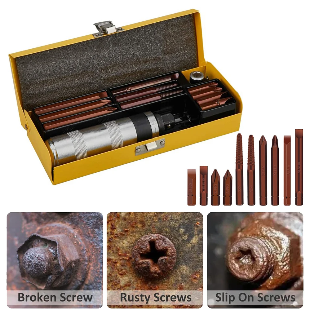 Профессиональная портативная ручная отвертка Windsails, 12 шт., ударная отвертка с головкой 7/13, многофункциональный инструмент с нескользящей ручкой