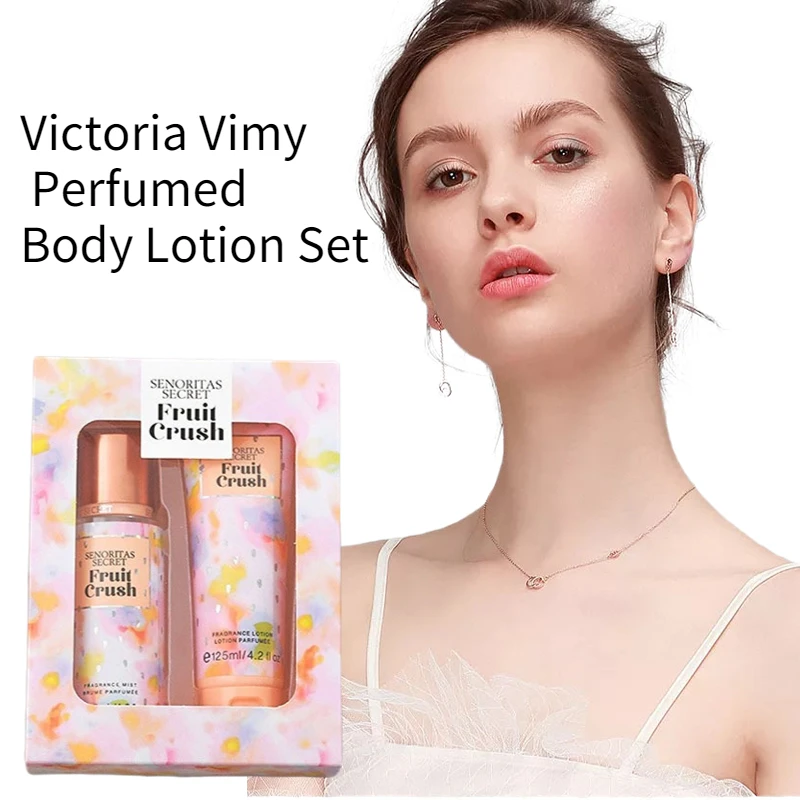 

Victoria’s Secret Moisturising And Long-lasting Eau De Parfum Victoria Vimy Body Lotion Set For Women Kit De Skin Care 75ML