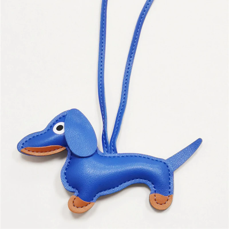 Женская сумка-брелок из искусственной кожи с подвеской такса |