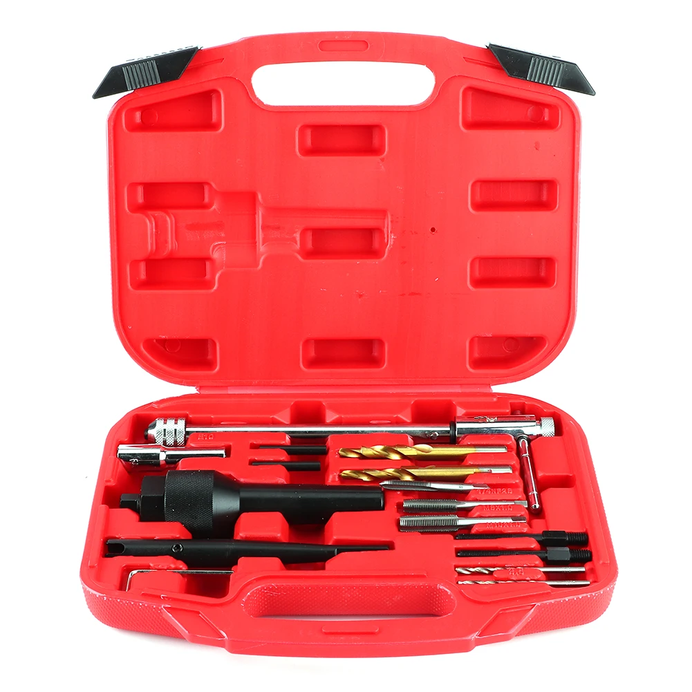 

16pcs Damaged 0.3in 0.4in Glow Plug Remover Portable Removal Tool Kit for Cylinder Heads