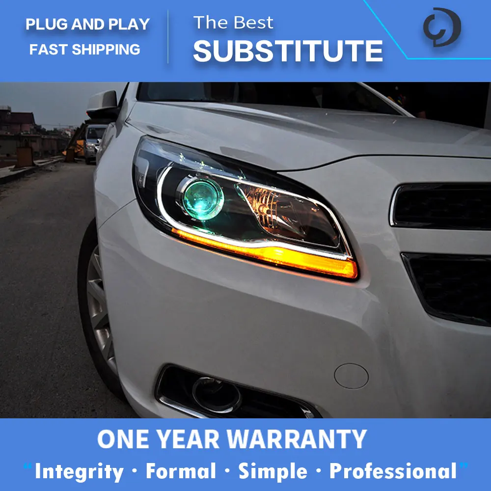 

Автомобильная фара CG для стайлинга Chevrolet Malibu, фары 2012-2016 Malibu светодиодный ные фары DRL Hid, биксеноновые автозапчасти