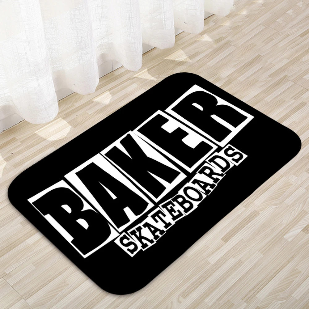 

Baker Skateboards Floor Mats Home Rug Rectangular Door Mats Modern Home Decor 049