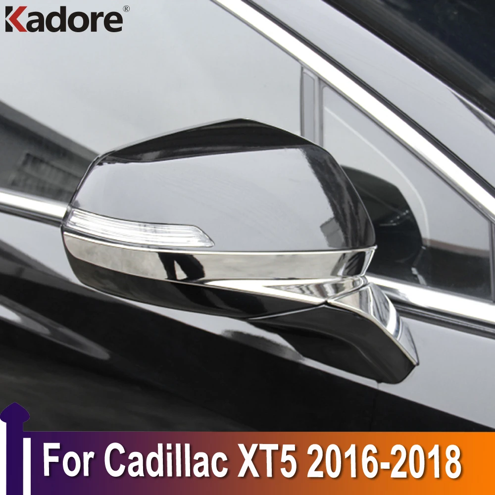 

Наклейка на зеркала для Cadillac XT5, 2016, 2017, 2018, ABS, хром, заднего вида для боковой двери