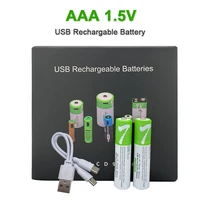 1 5v aaa usb rechargeable batteries 550 mwh 360mah li ion battery for remote control mouseelectric type c cable original