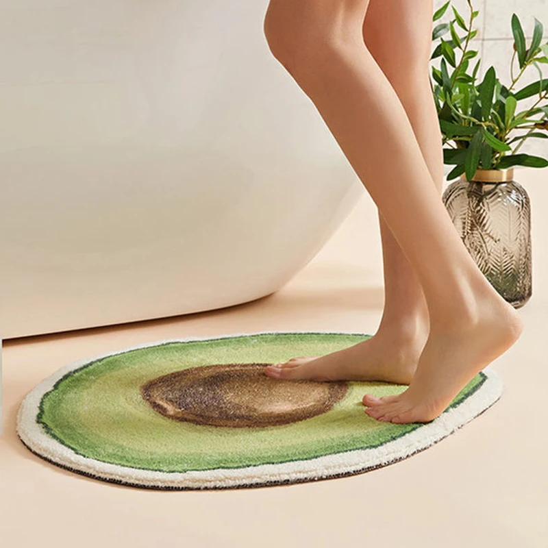 

Коврик для входной двери, креативный нескользящий напольный ковер с фруктами, бананами, авокадо, для ванной комнаты, кухни, коврик для входн...