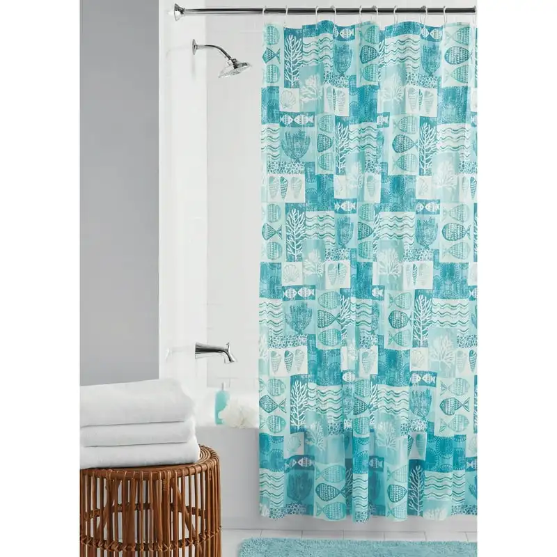 

Fish Printed PEVA Shower Curtain, 70" x 72"